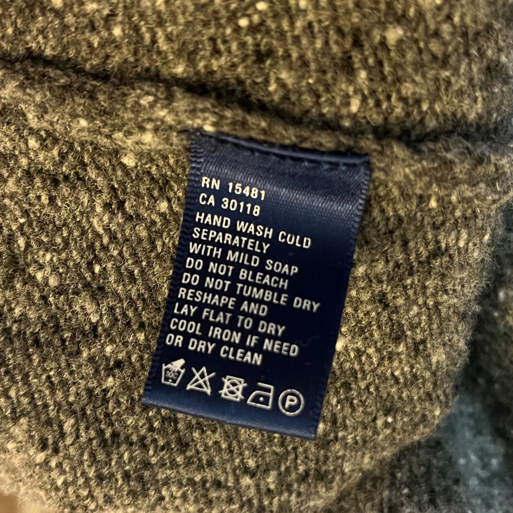 Men’s Oxford Golf Wool Pullover 80% Lambs Wool - Picture 2 of 5